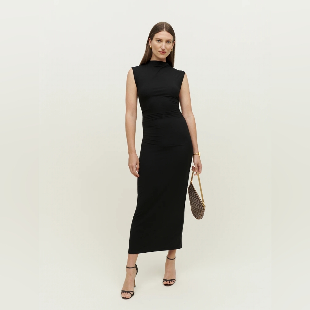 Reformation Billy Dress in Black XS